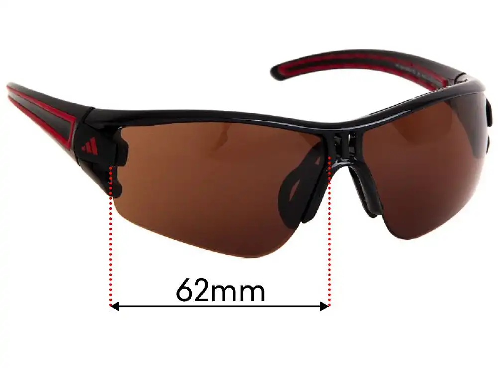 Sunglass Fix Ersatzgläser für Adidas A412 Evil Eye Halfrim XS - 62mm Wide Sunglass Fix Ersatzgläser für Adidas A412 Evil Eye Halfrim XS - 62mm Wide