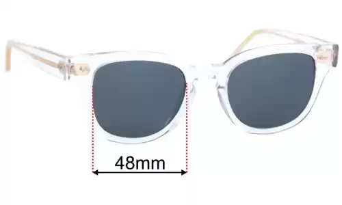 Sunglass Fix Ersatzgläser für Bailey Nelson Esquire - 48mm Wide Bailey Nelson Esquire Ersatzgläser 48mm wide