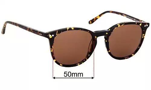 Sunglass Fix Ersatzgläser für Bailey Nelson Wells - 50mm Wide Bailey Nelson Wells Ersatzlinsen 50mm wide