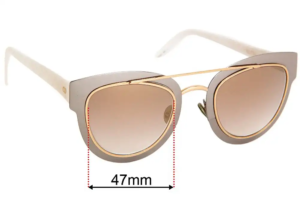 Sunglass Fix Ersatzgläser für Christian Dior Chromic - 47mm Wide Sunglass Fix Ersatzgläser für Christian Dior Chromic - 47mm Wide