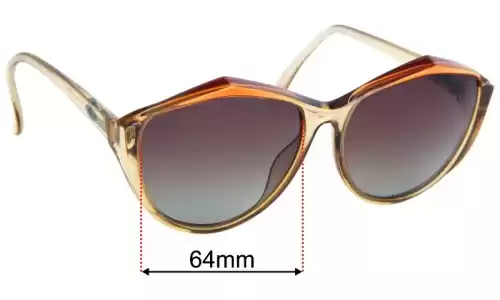 Sunglass Fix Ersatzgläser für Christian Dior 2234 - 64mm Wide Sunglass Fix Ersatzgläser für Christian Dior 2234 - 64mm Wide