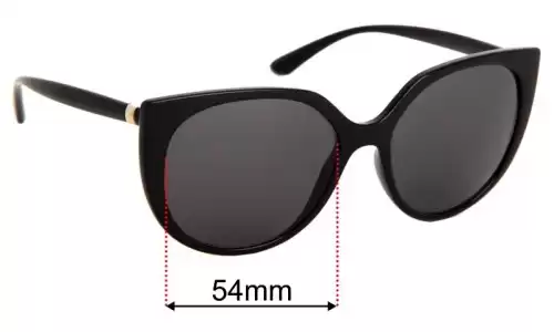 Sunglass Fix Ersatzgläser für Dolce & Gabbana DG6119 - 54mm Wide Sunglass Fix Ersatzgläser für Dolce & Gabbana DG6119 - 54mm Wide