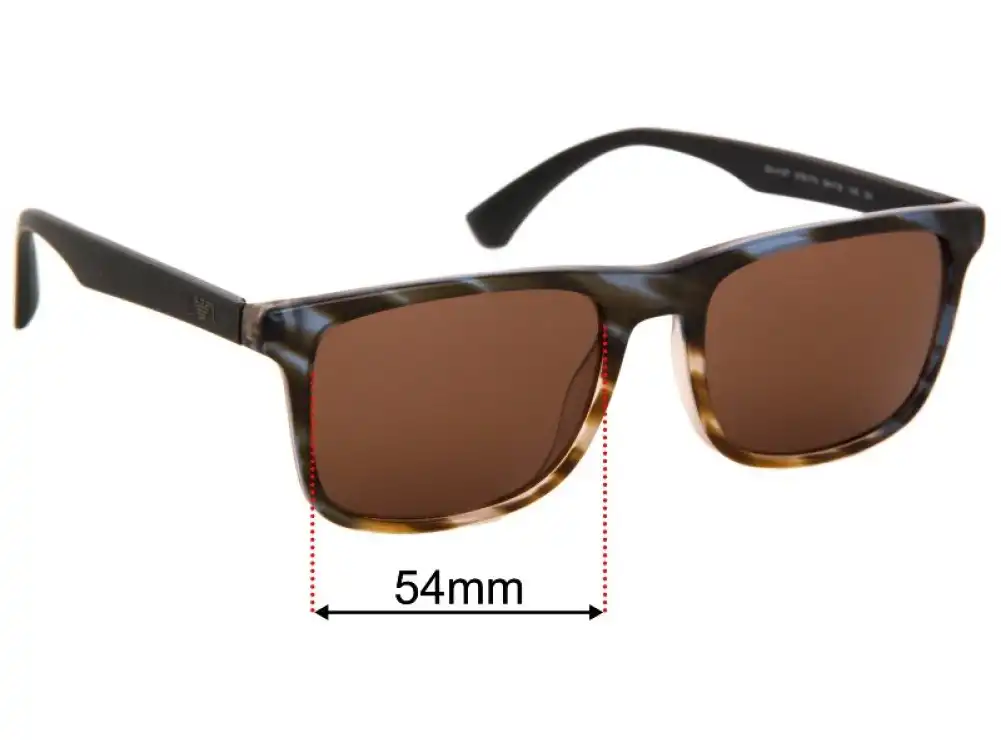 Sunglass Fix Ersatzgläser für Emporio Armani EA4137 - 54mm Wide Sunglass Fix Ersatzgläser für Emporio Armani EA4137 - 54mm Wide