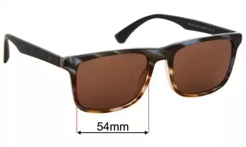 Sunglass Fix Ersatzgläser für Emporio Armani EA4137 - 54mm Wide Sunglass Fix Ersatzgläser für Emporio Armani EA4137 - 54mm Wide