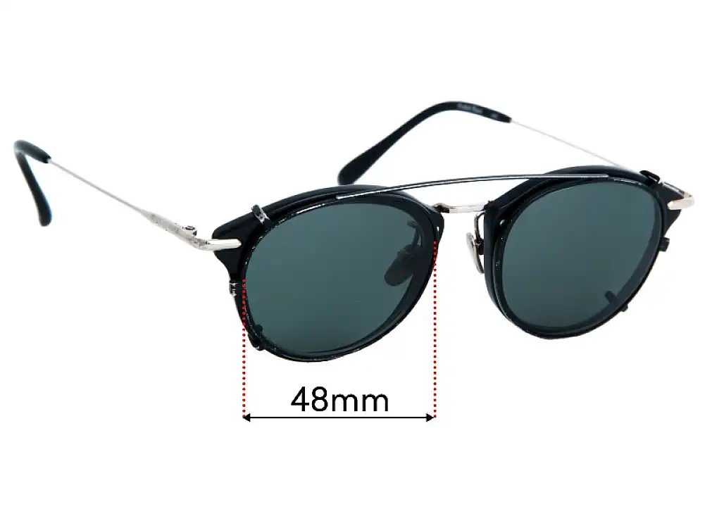 Sunglass Fix Ersatzgläser für Frency & Mercury Clip On for Pocket Piece - 48mm Wide Sunglass Fix Ersatzgläser für Frency & Mercury Clip On for Pocket Piece - 48mm Wide