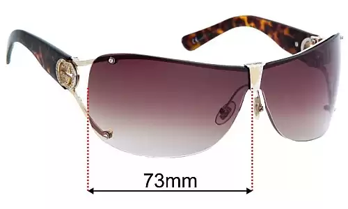 Sunglass Fix Ersatzgläser für Gucci GG2807/S - 73mm Wide Gucci GG2807/S Ersatzlinsen 73mm wide
