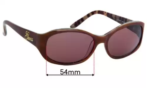 Sunglass Fix Ersatzgläser für Guess GU6404 - 54mm Wide Guess GU6404 Ersatzgläser 54mm wide