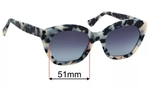 Sunglass Fix Ersatzgläser für L'Altra Ottica Chet 1 - 51mm Wide Sunglass Fix Ersatzgläser für L'Altra Ottica Chet 1 - 51mm Wide
