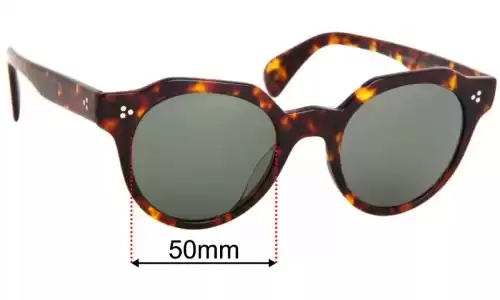 Sunglass Fix Ersatzgläser für Oliver Peoples Irven OV5378SU - 50mm Wide Oliver Peoples Irven OV5378SU Ersatzlinsen 50mm wide