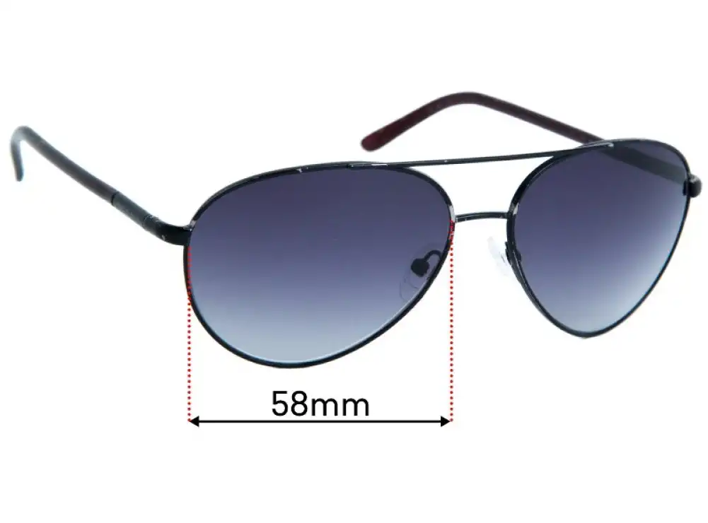 Sunglass Fix Ersatzgläser für Prada Aviator (Unknown Model) - 58mm Wide Sunglass Fix Ersatzgläser für Prada Aviator (Unknown Model) - 58mm Wide