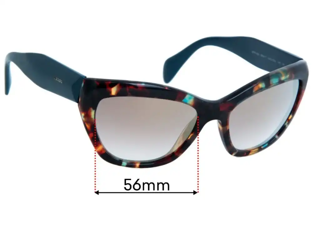 Sunglass Fix Ersatzgläser für Prada SPR02Q - 56mm Wide Sunglass Fix Ersatzgläser für Prada SPR02Q - 56mm Wide