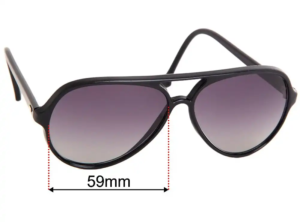 Sunglass Fix Ersatzgläser für Ray-Ban B&L W0325 - 59mm Wide Sunglass Fix Ersatzgläser für Ray-Ban B&L W0325 - 59mm Wide