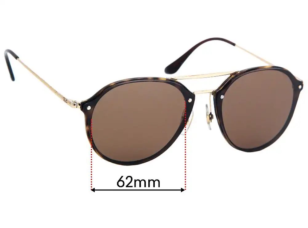 Sunglass Fix Ersatzgläser für Ray Ban RB4292-N Blaze Double Bridge - 61mm - 62mm Wide Sunglass Fix Ersatzgläser für Ray Ban RB4292-N Blaze Double Bridge - 61mm - 62mm Wide