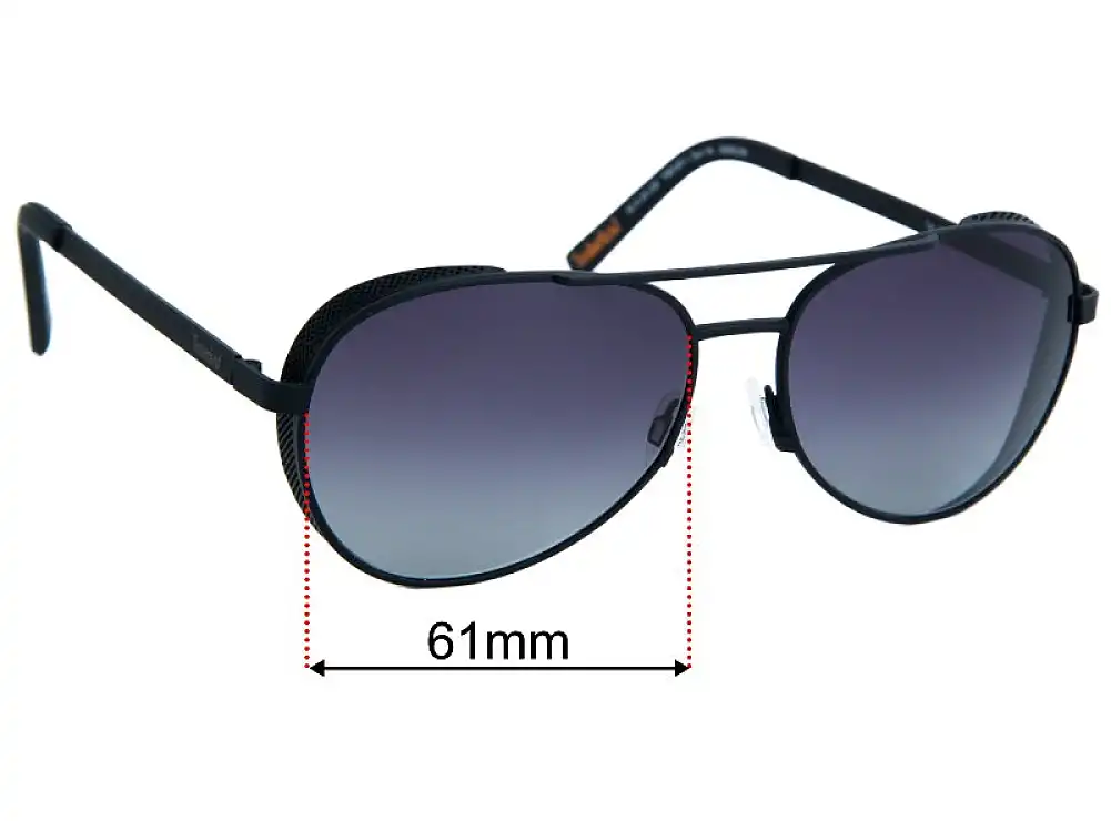 Sunglass Fix Ersatzgläser für Timberland TB9183-1 - 61mm Wide Sunglass Fix Ersatzgläser für Timberland TB9183-1 - 61mm Wide