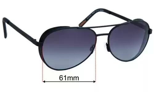Sunglass Fix Ersatzgläser für Timberland TB9183-1 - 61mm Wide Sunglass Fix Ersatzgläser für Timberland TB9183-1 - 61mm Wide