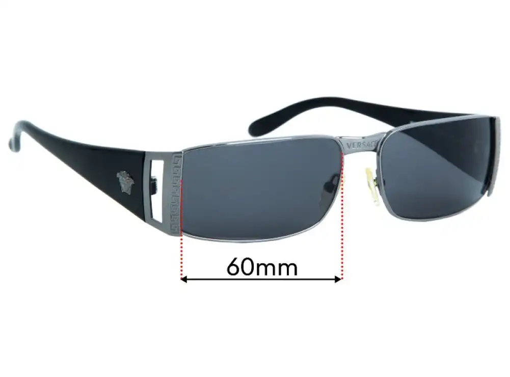 Sunglass Fix Ersatzgläser für Versace MOD 2009 - 60mm Wide Sunglass Fix Ersatzgläser für Versace MOD 2009 - 60mm Wide
