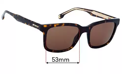 Sunglass Fix Ersatzgläser für Carrera 251/S- 53mm Wide Carrera 251/S Ersatzlinsen 53mm wide