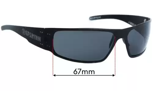 Sunglass Fix Ersatzgläser für Gatorz Magnum - 67mm Wide Gatorz Magnum Ersatzgläser 67mm wide