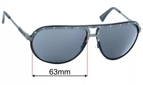 Sunglass Fix Ersatzgläser für Diesel DL0053 - 63mm Wide Sunglass Fix Ersatzgläser für Diesel DL0053 - 63mm Wide