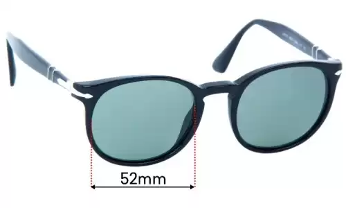 Sunglass Fix Ersatzgläser für Persol 3157-S - 52mm Wide Persol 3157-S Ersatzlinsen 52mm wide