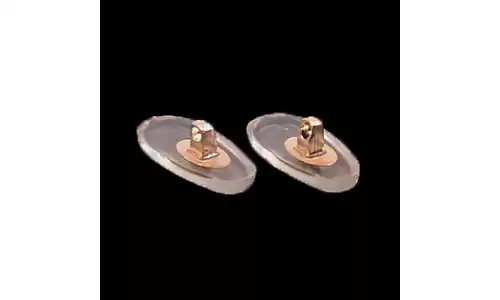 15mm Tear Shaped (Gold) Screw In Silicone Nose Pads 15mm Tear Shaped (Gold) Screw In Nose Pads