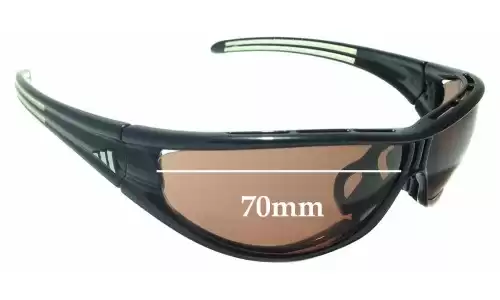 Sunglass Fix Ersatzgläser für Adidas A266 Evil Eye - 70mm Wide Adidas A266 Evil Eye Ersatzlinsen 70mm wide