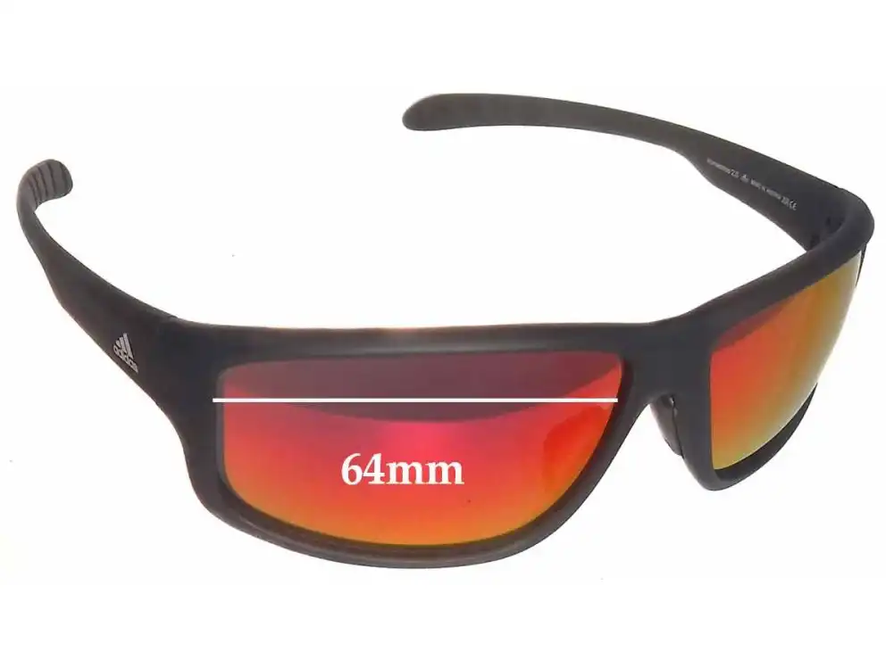 Sunglass Fix Ersatzgläser für Adidas A424 Kumacross 2.0 - 64mm Wide Sunglass Fix Ersatzgläser für Adidas A424 Kumacross 2.0 - 64mm Wide