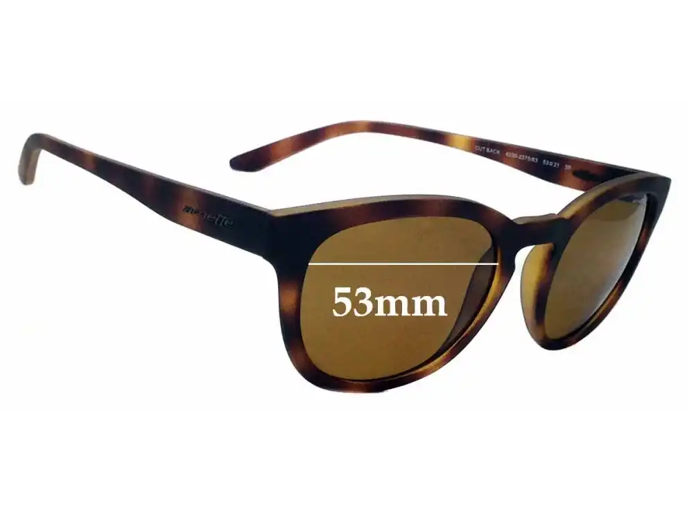 Sunglass Fix Ersatzgläser für Arnette Cut Back AN4230 - 53mm Wide Sunglass Fix Ersatzgläser für Arnette Cut Back AN4230 - 53mm Wide