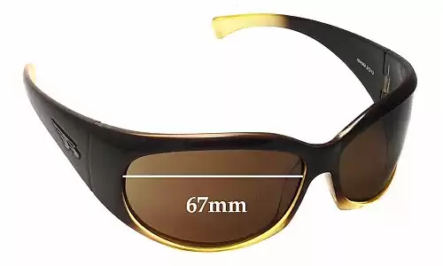Sunglass Fix Ersatzgläser für Arnette Untouchables AN4064 - 67mm Wide Arnette Untouchables AN4064 Ersatzlinsen 67mm wide
