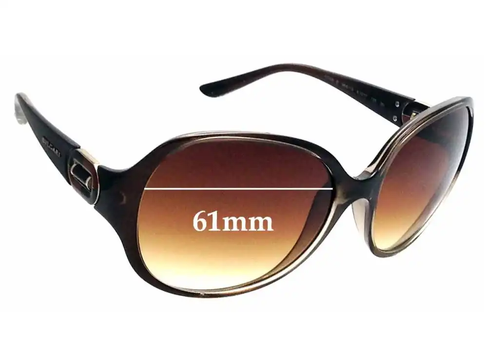Sunglass Fix Ersatzgläser für Bvlgari 8098-B - 61mm Wide Sunglass Fix Ersatzgläser für Bvlgari 8098-B - 61mm Wide