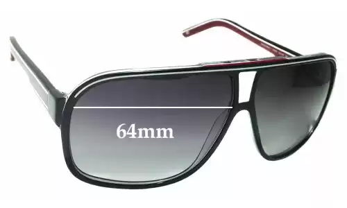 Sunglass Fix Ersatzgläser für Carrera Grand Prix 2 - 64mm Wide Carrera Grand Prix 2 Ersatzlinsen 64mm wide