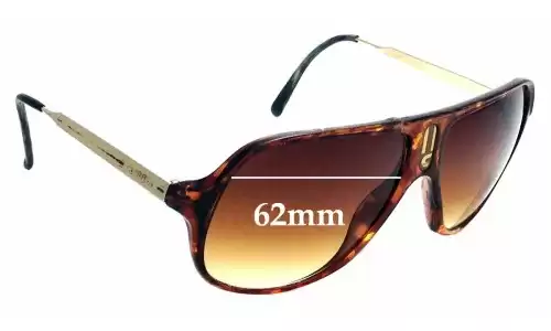 Sunglass Fix Ersatzgläser für Carrera New Champion - 62mm Wide Carrera New Champion Ersatzlinsen 62mm wide