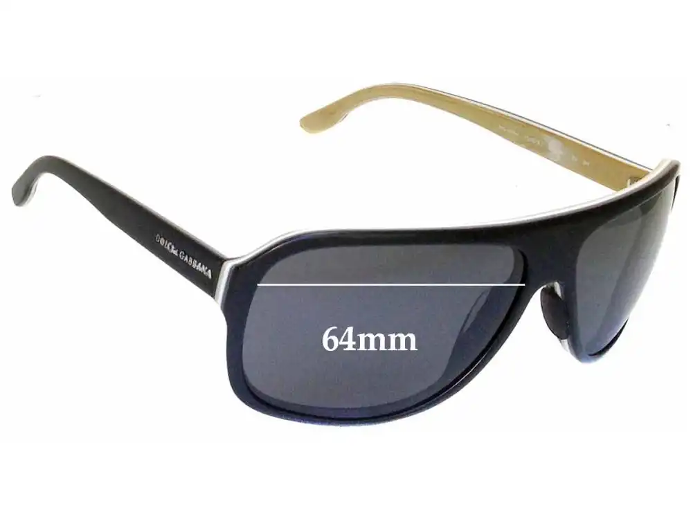 Sunglass Fix Ersatzgläser für Dolce & Gabbana DG4084 - 64mm Wide Sunglass Fix Ersatzgläser für Dolce & Gabbana DG4084 - 64mm Wide