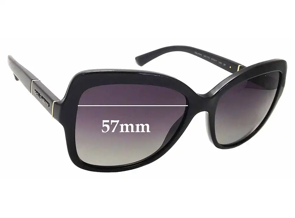 Sunglass Fix Ersatzgläser für Dolce & Gabbana DG4244 - 57mm Wide Sunglass Fix Ersatzgläser für Dolce & Gabbana DG4244 - 57mm Wide