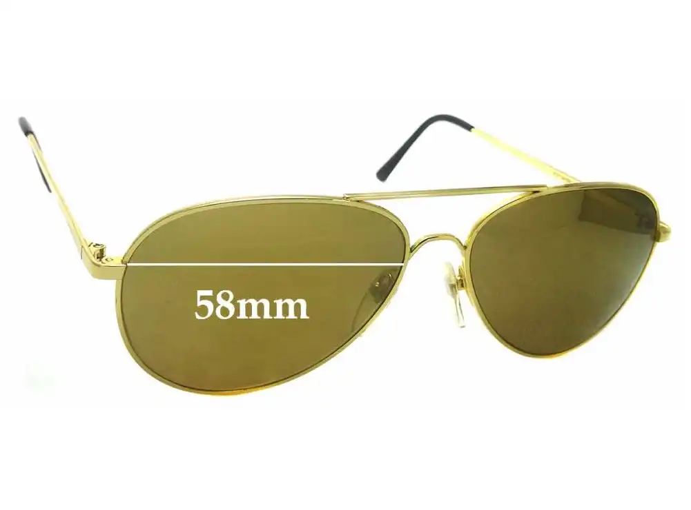 Sunglass Fix Ersatzgläser für Dollond & Aitchison Pilot 3 - 58mm Wide Sunglass Fix Ersatzgläser für Dollond & Aitchison Pilot 3 - 58mm Wide