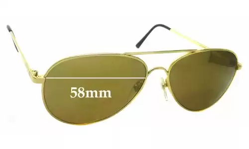 Sunglass Fix Ersatzgläser für Dollond & Aitchison Pilot 3 - 58mm Wide Sunglass Fix Ersatzgläser für Dollond & Aitchison Pilot 3 - 58mm Wide