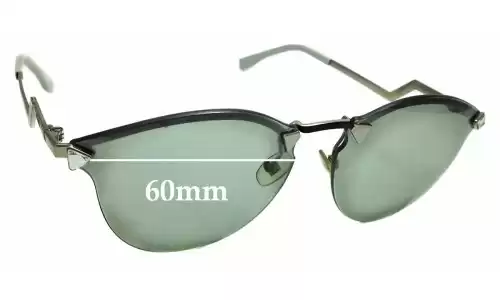 Sunglass Fix Ersatzgläser für Fendi FF 0040/S - 60mm Wide Sunglass Fix Ersatzgläser für Fendi FF 0040/S - 60mm Wide