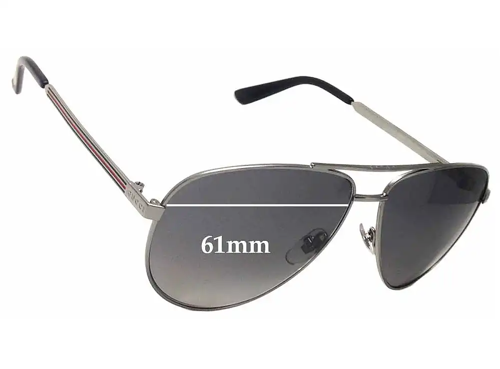 Sunglass Fix Ersatzgläser für Gucci GG2281/S - 61mm Wide Sunglass Fix Ersatzgläser für Gucci GG2281/S - 61mm Wide