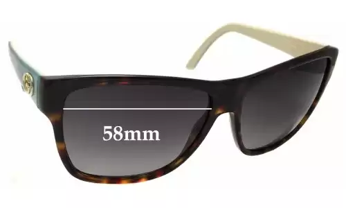 Sunglass Fix Ersatzgläser für Gucci GG3579/S - 58mm Wide Sunglass Fix Ersatzgläser für Gucci GG3579/S - 58mm Wide
