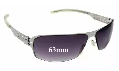 Sunglass Fix Ersatzgläser für IC! Berlin Garri K. - 63mm Wide IC! Berlin Garri K. Ersatzlinsen 63mm wide