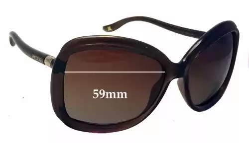Sunglass Fix Ersatzgläser für Jimmy Choo Margy/S - 59mm Wide Sunglass Fix Ersatzgläser für Jimmy Choo Margy/S - 59mm Wide