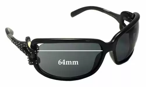 Sunglass Fix Ersatzgläser für Jimmy Choo Mini JJ/Strass - 64mm Wide Sunglass Fix Ersatzgläser für Jimmy Choo Mini JJ/Strass - 64mm Wide