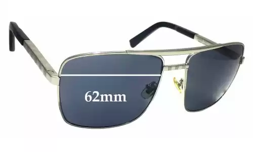 Sunglass Fix Ersatzgläser für Louis Vuitton Z0260U - 62mm Wide Louis Vuitton Z0260U Ersatzlinsen 62mm wide