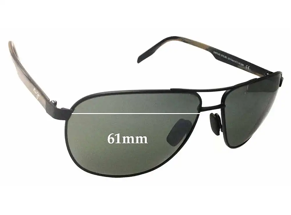 Sunglass Fix Ersatzgläser für Maui Jim MJ728 Castles - 61mm Wide Sunglass Fix Ersatzgläser für Maui Jim MJ728 Castles - 61mm Wide