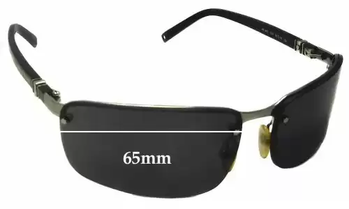 Sunglass Fix Ersatzgläser für Montblanc MB 34S - 65mm Wide Montblanc MB 34S Ersatzlinsen 65mm wide