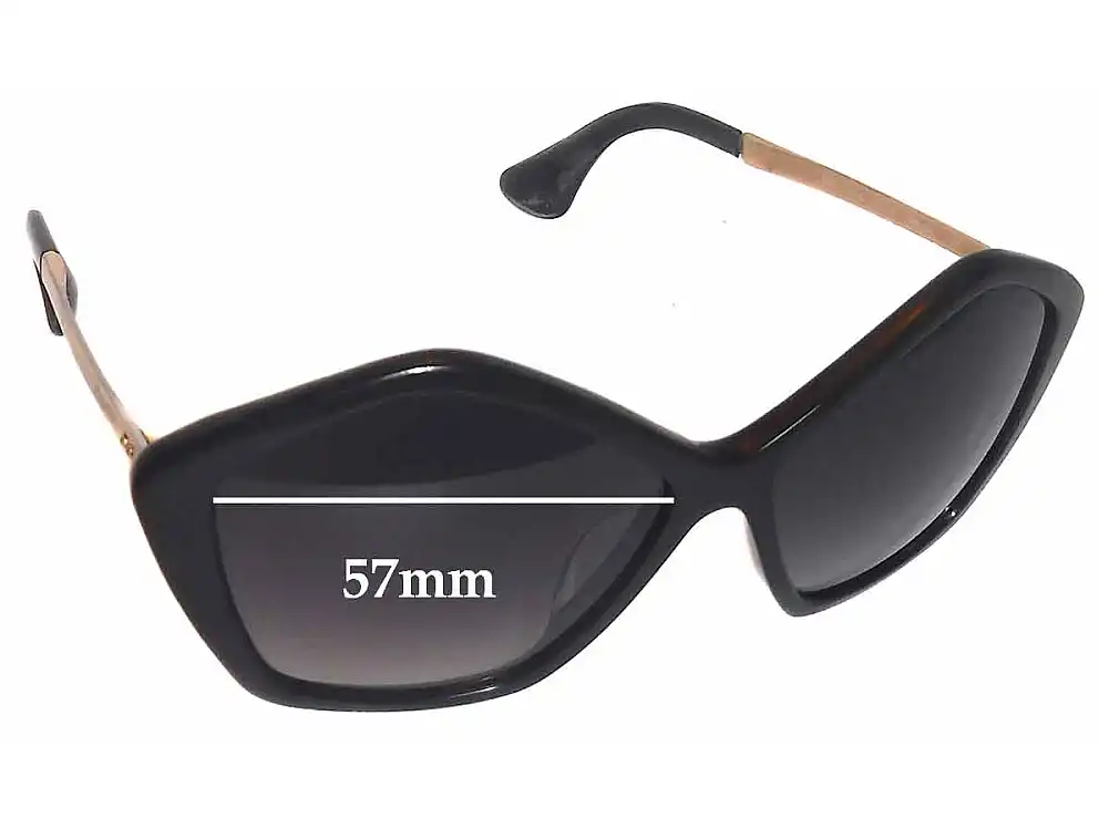 Sunglass Fix Ersatzgläser für Miu Miu SMU011N - 57mm Wide Sunglass Fix Ersatzgläser für Miu Miu SMU011N - 57mm Wide