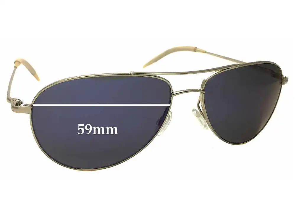 Sunglass Fix Ersatzgläser für Oliver Peoples OV1002-S Benedict - 59mm Wide Sunglass Fix Ersatzgläser für Oliver Peoples OV1002-S Benedict - 59mm Wide