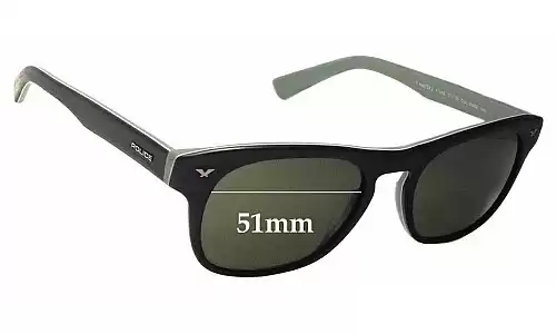 Sunglass Fix Ersatzgläser für Police S1952 - 51mm Wide Sunglass Fix Ersatzgläser für Police S1952 - 51mm Wide