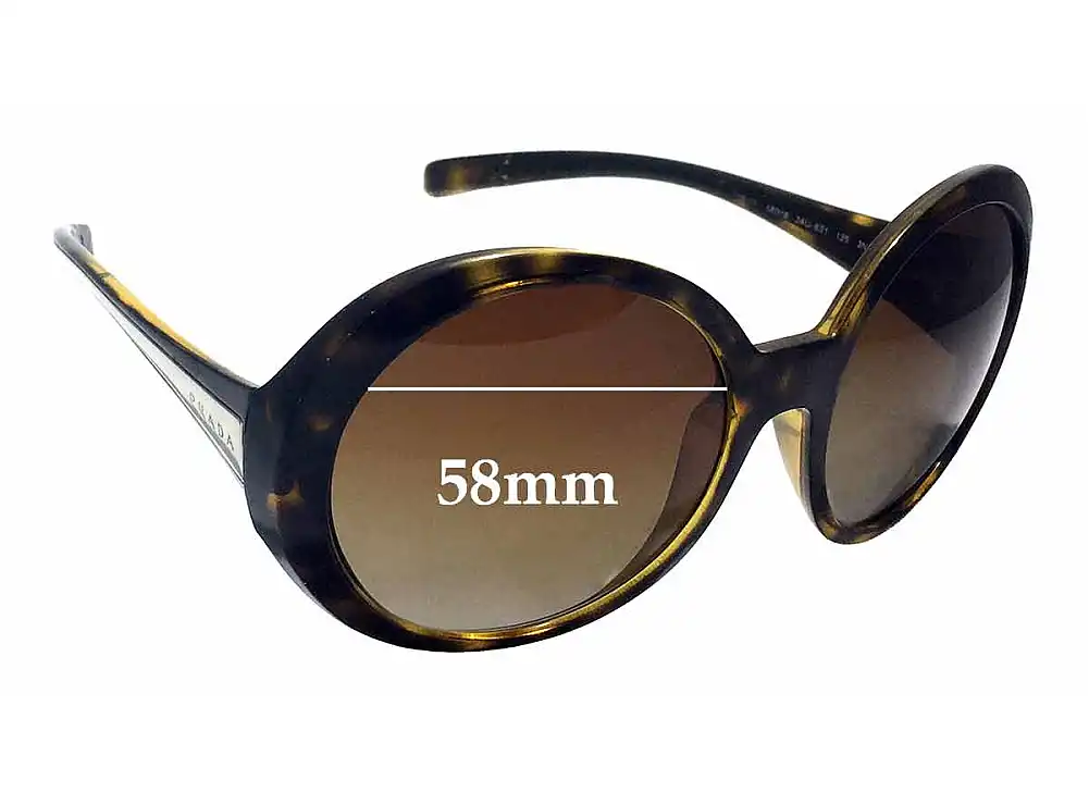 Sunglass Fix Ersatzgläser für Prada SPR21L - 58mm Wide Sunglass Fix Ersatzgläser für Prada SPR21L - 58mm Wide