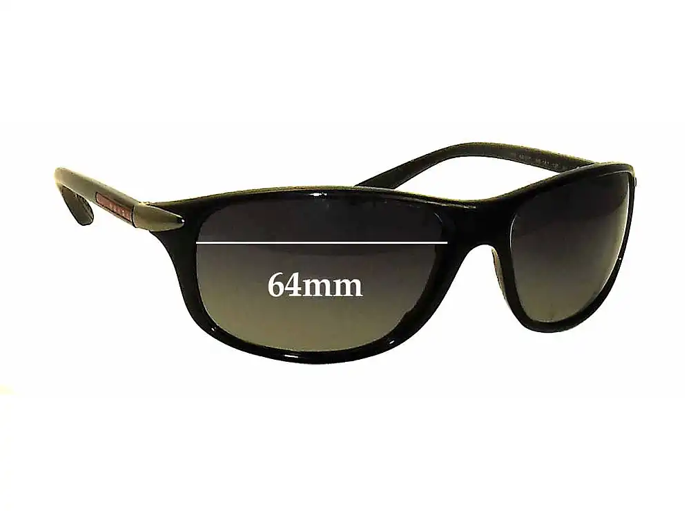 Sunglass Fix Ersatzgläser für Prada SPS05M - 64mm Wide Sunglass Fix Ersatzgläser für Prada SPS05M - 64mm Wide